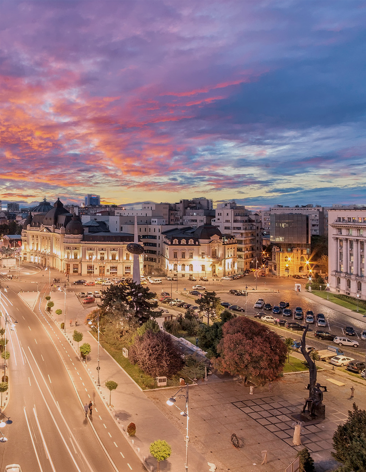 Bucharest skyline